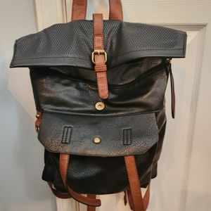 Leather backpack